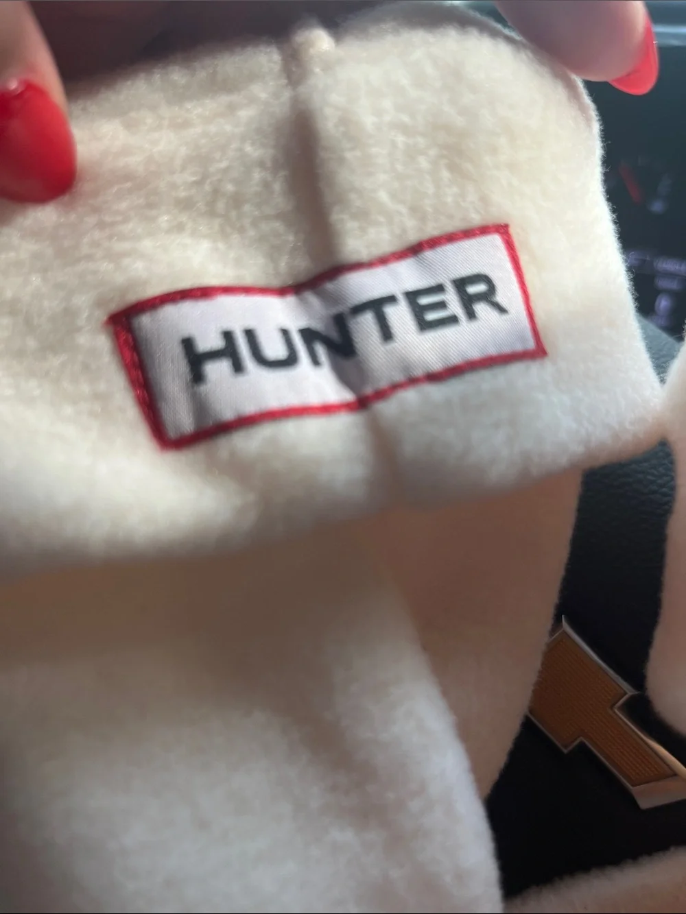 Hunter plush sock